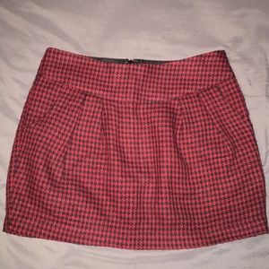 Houndstooth Mini Skirt